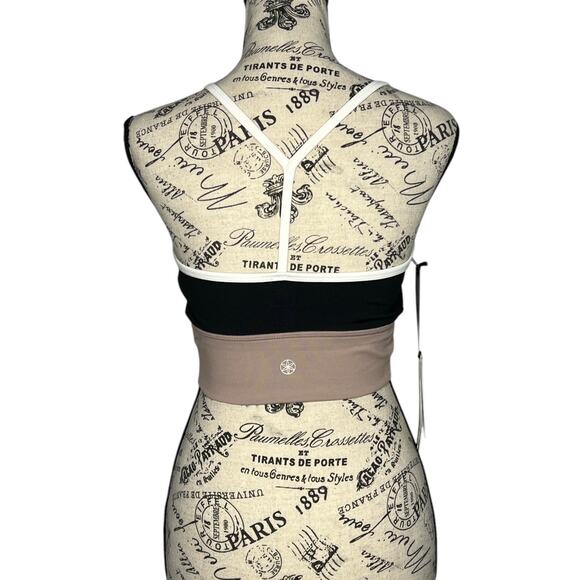 Gaiam (M) Strappy Wireless Sports Bra Med-Impact Racerback Workout Yoga Bralette - Picture 5 of 14